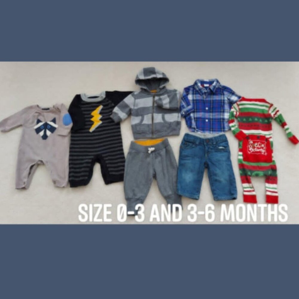 Gap, JOE Fresh baby boy lot size 0-3 and 3-6 months